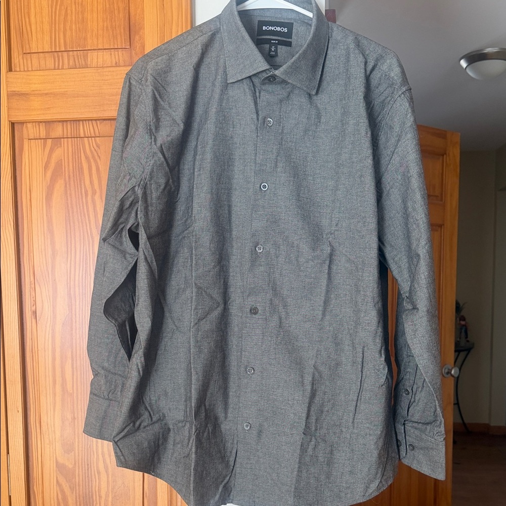 Bonobos Men's Charcoal Dress Shirt